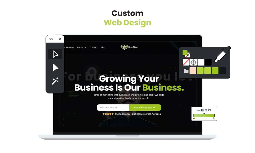 custom web design by buzzpilot