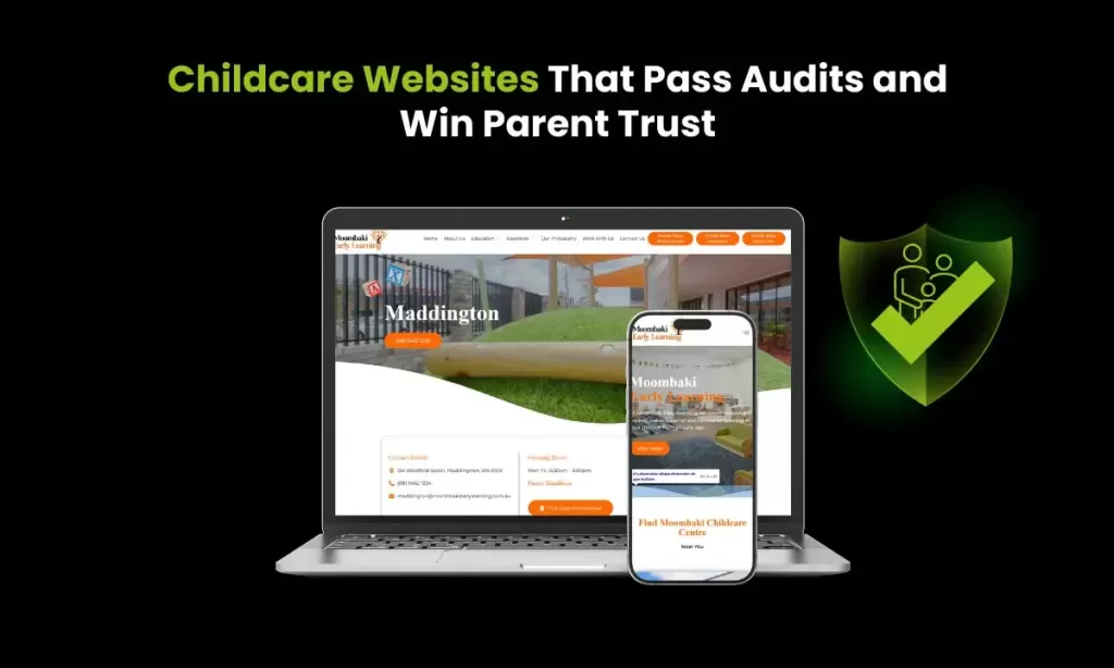 Childcare website design Australia NQS compliant
