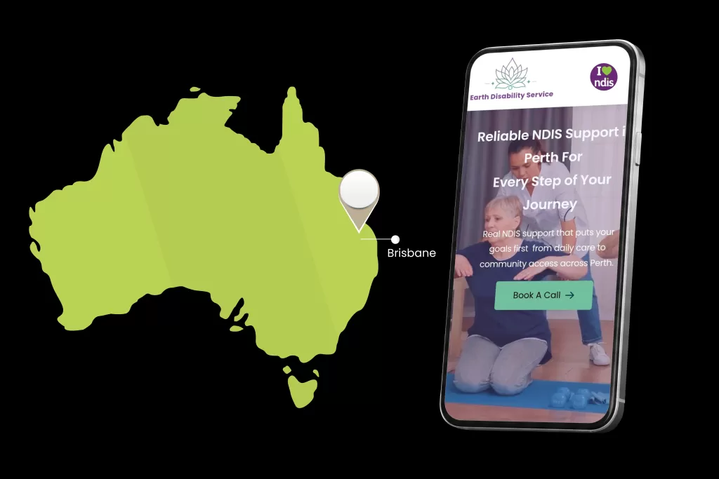 NDIS provider website Brisbane example
