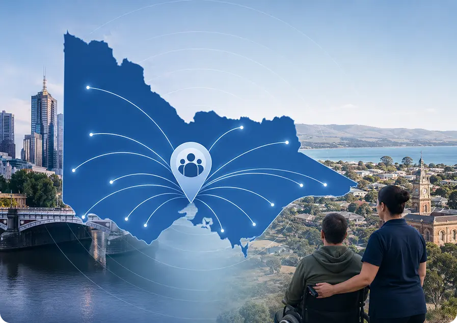 NDIS provider website Victoria regional and metro