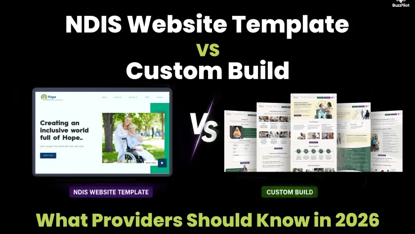 NDIS Website Template vs Custom Build