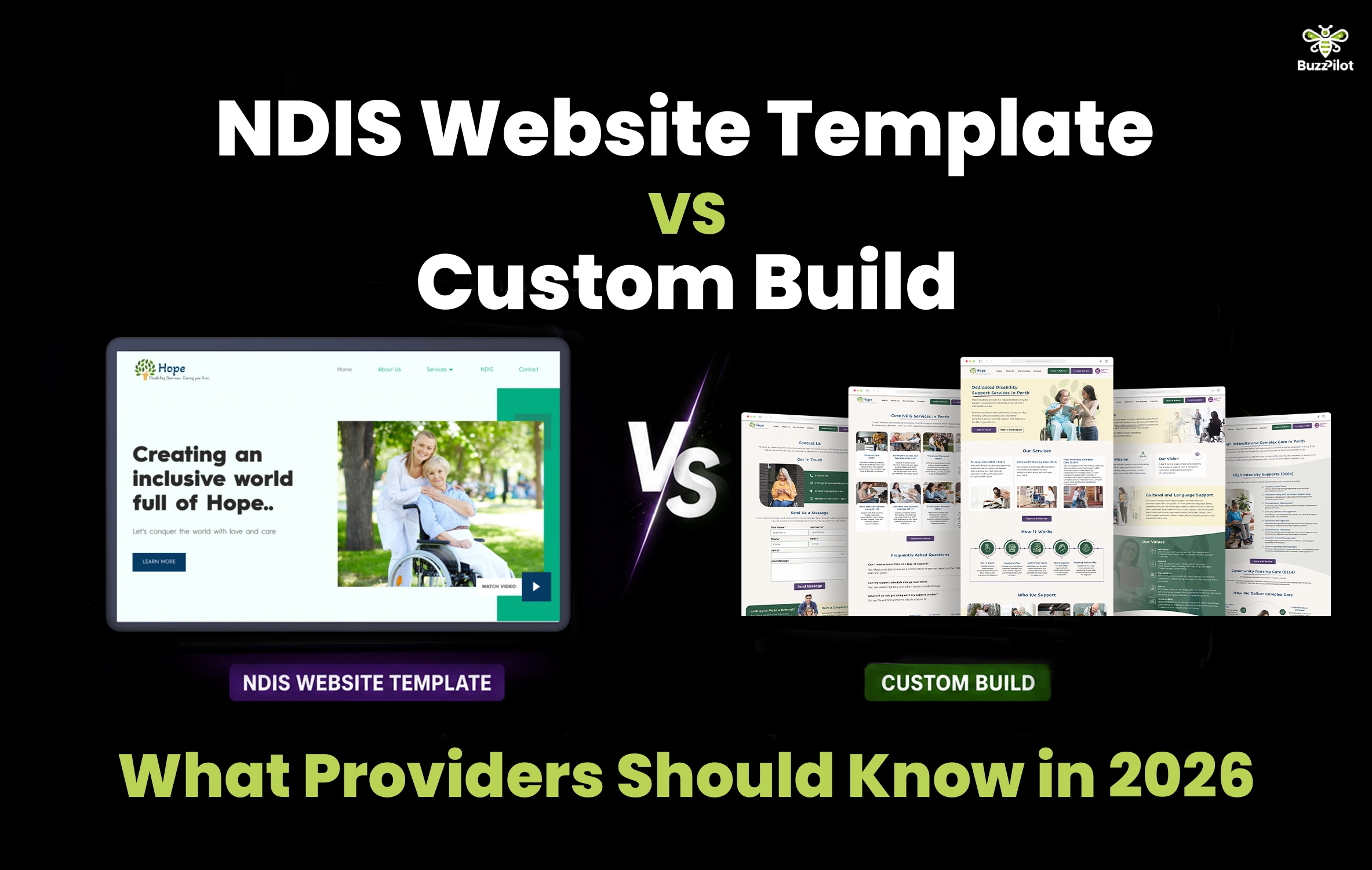 NDIS Website Template vs Custom Build