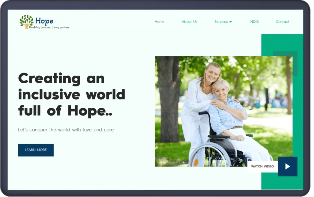 hope disability old design